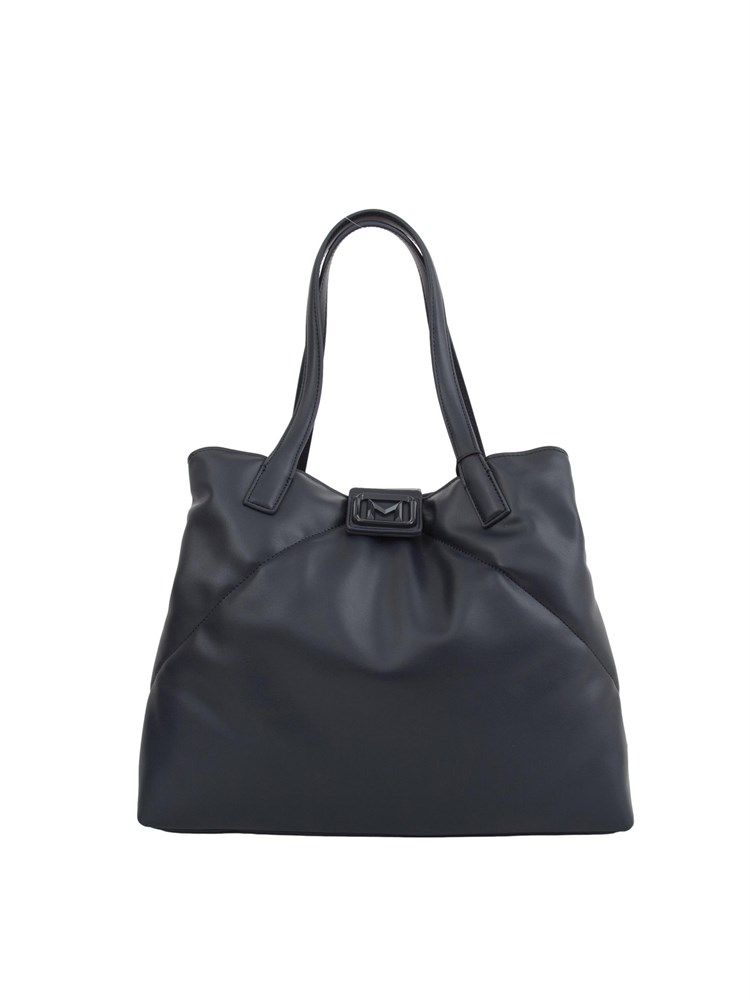 Borsa a spalla ecopelle blu Marella