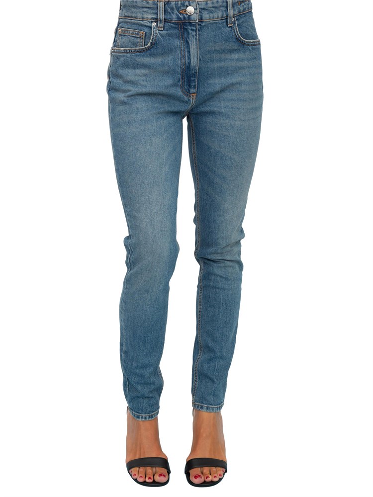 Jeans vita alta Marella in comodo cotone con lavaggio medio