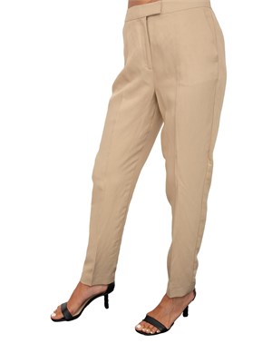 Pantaloni donna beige cipria iBlues con tasche chino e piega stirata in DONNA