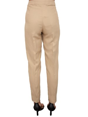 Pantaloni donna beige cipria iBlues con tasche chino e piega stirata in DONNA