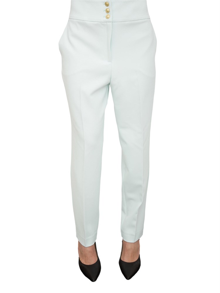 Pantaloni vita alta Nenette in cady acquamarina