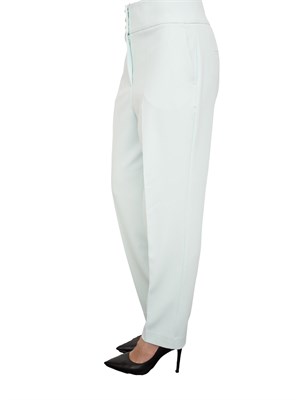 Pantaloni vita alta Nenette in cady acquamarina in DONNA