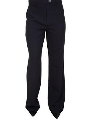 Pantaloni a zampa Nenette in tricottina blu in DONNA