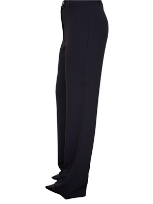 Pantaloni a zampa Nenette in tricottina blu in DONNA