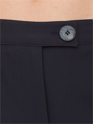 Pantaloni a zampa Nenette in tricottina blu in DONNA