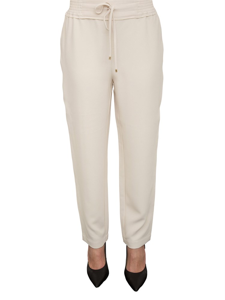 Panaloni chino Nenette bianco panna con coulisse in vita
