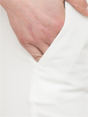 Pantaloni palazzo Fracomina vita alta bianco in DONNA