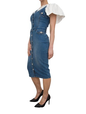 Abito aderente lungo in denim Fracomina in DONNA