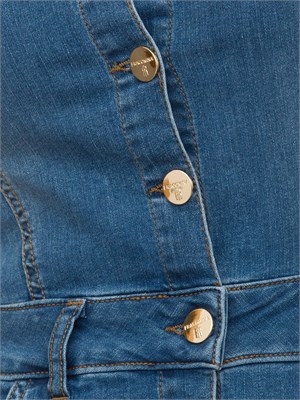 Abito aderente lungo in denim Fracomina in DONNA