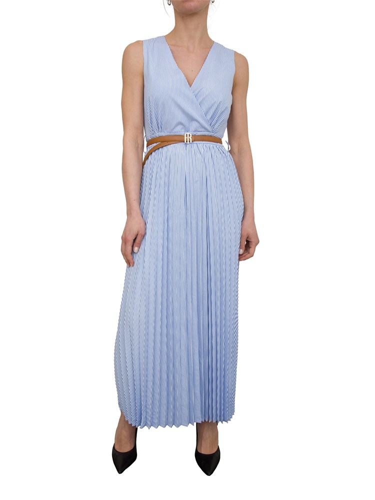 Abito regular midi Fracomina a righe azzurre