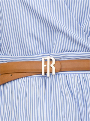 Abito regular midi Fracomina a righe azzurre in DONNA