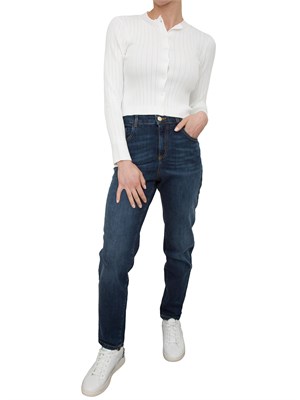 Cardigan Nenette traforato bianco panna in DONNA