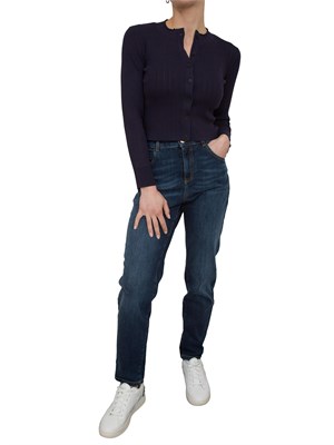 Cardigan Nenette traforato blu in DONNA