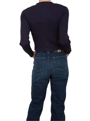 Cardigan Nenette traforato blu in DONNA