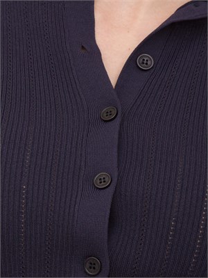 Cardigan Nenette traforato blu in DONNA