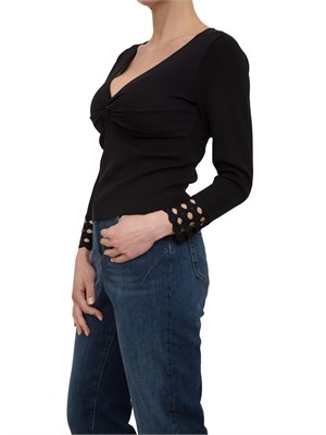 Maglia Nenette nero polsi intagliati in DONNA