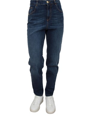 Jeans vita alta Nenette denim scuro in DONNA