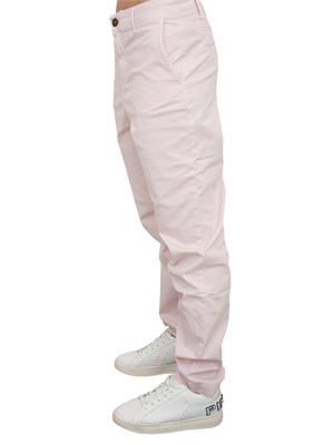 Pantalone chino Nenette cotone rosa cipria in DONNA