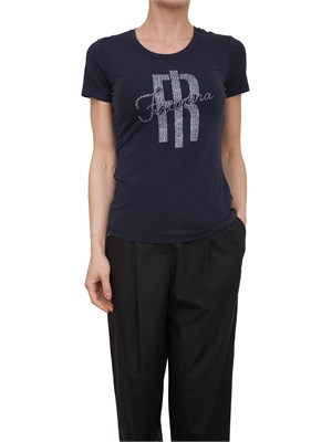 T-shirt con strass Fracomina blu in DONNA