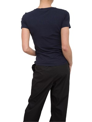 T-shirt con strass Fracomina blu in DONNA