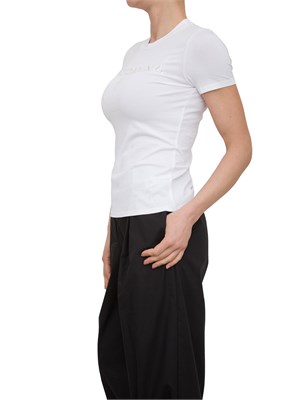 T-shirt regular in jersey di cotone bianco in DONNA