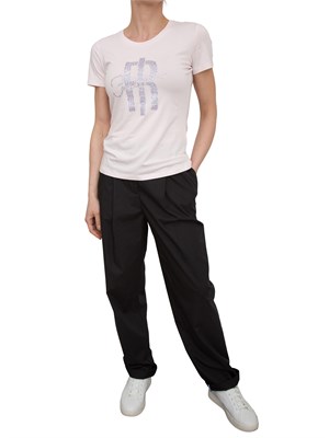 T-shirt con strass Fracomina rosa in DONNA
