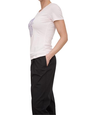 T-shirt con strass Fracomina rosa in DONNA