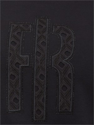 T-SHIRT FRACOMINA NERO in DONNA