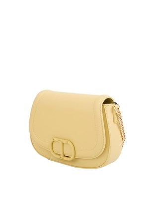 Borsa a tracolla Twinset ‘Brera’ con apertura Oval T giallo in DONNA