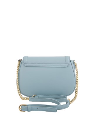 Borsa a tracolla Twinset ‘Brera’ con apertura Oval T azzurro in DONNA