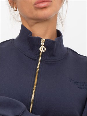 Tuta completa Twinset in cotone blu in DONNA