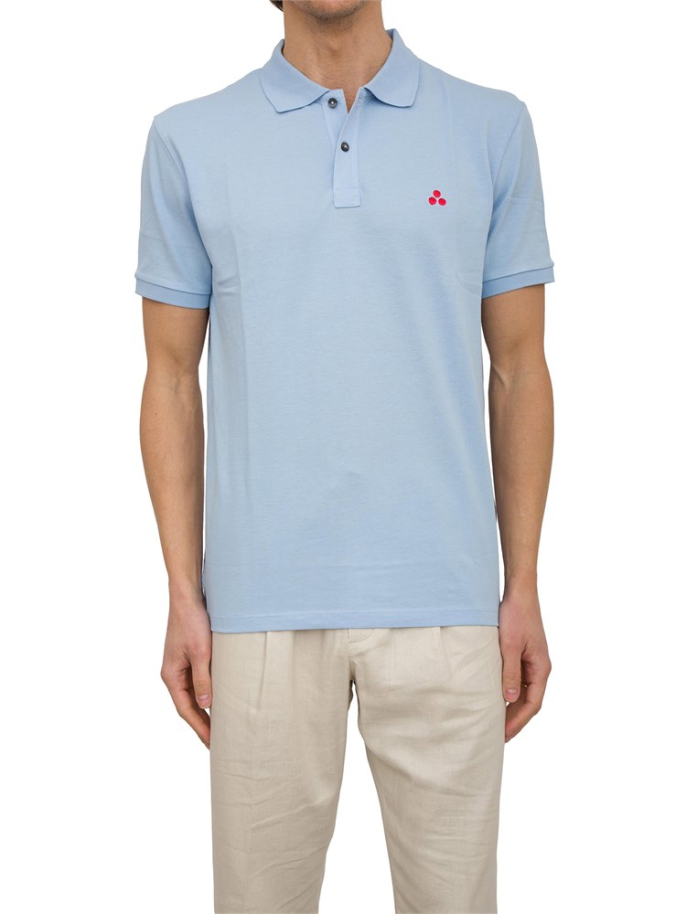Polo in cotone piqué con logo ricamato