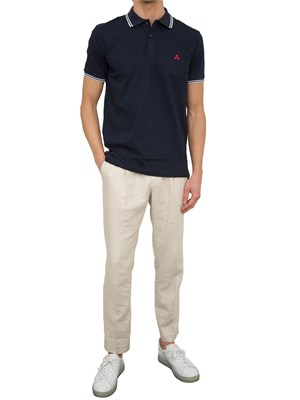 Polo Peuterey in piqué di cotone stretch in UOMO