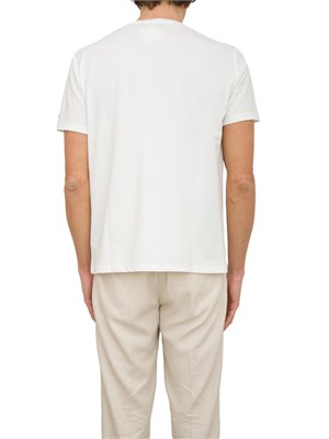 T-shirt in piquet stretch di cotone e seta in UOMO