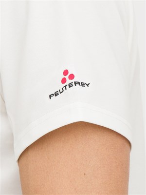 T-shirt in piquet stretch di cotone e seta in UOMO