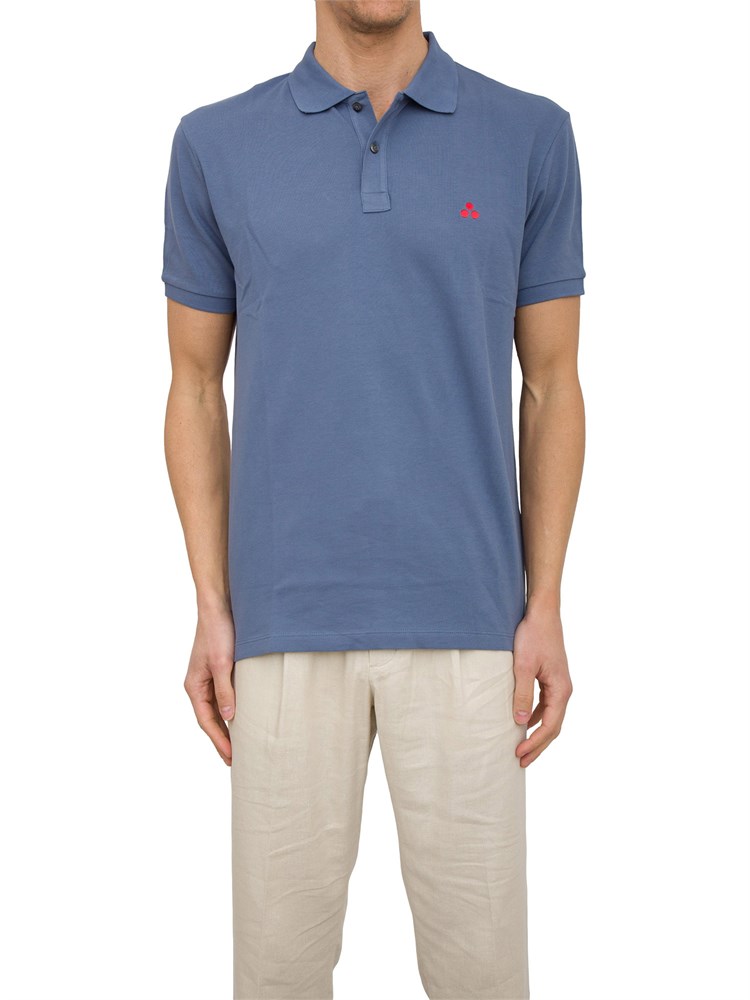 Polo in cotone piqué con logo ricamato