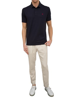 Polo Peuterey in piqué di cotone stretch in UOMO