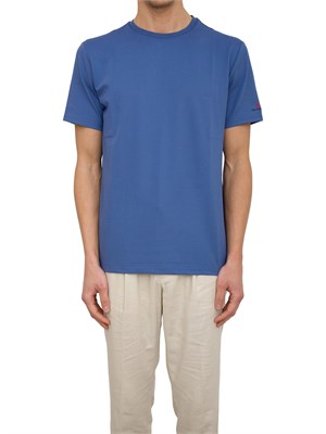 T-shirt in piquet stretch di cotone e seta in UOMO
