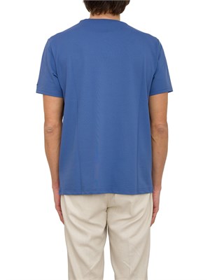 T-shirt in piquet stretch di cotone e seta in UOMO