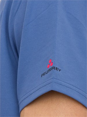 T-shirt in piquet stretch di cotone e seta in UOMO