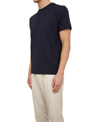 T-shirt in piquet stretch di cotone e seta in UOMO