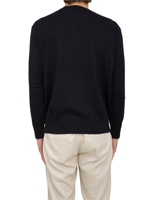 Maglia A.X. con logo ricamato blu in UOMO