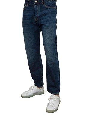 Jeans A.X. carrot fit in denim di cotone in UOMO