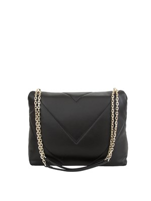 Borsa Patrizia Pepe Crossbody Fly Padded nero in DONNA