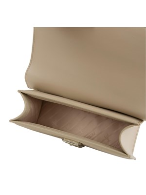 Borsa a tracolla Patrizia Pepe Fly Bamby in pelle beige in DONNA