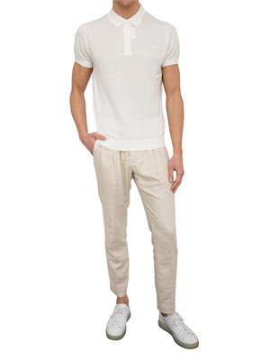 Maglia regular fit in misto cotone con logo stampato in UOMO