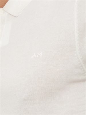 Maglia regular fit in misto cotone con logo stampato in UOMO