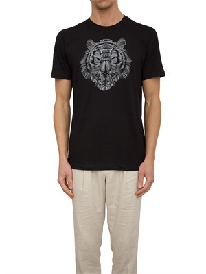 T-SHIRT REGULAR FIT IN JERSEY DI COTONE STAMPA TIGRE in UOMO