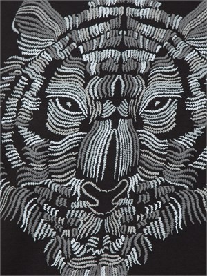 T-SHIRT REGULAR FIT IN JERSEY DI COTONE STAMPA TIGRE in UOMO