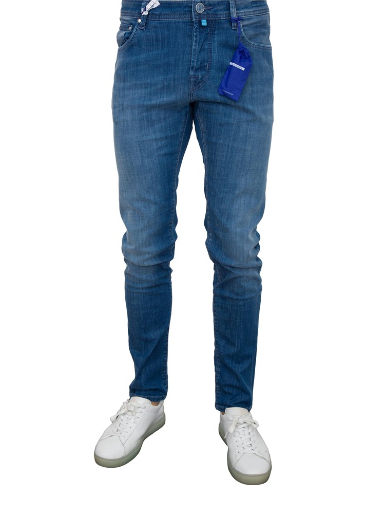Jeans uomo super slim Jacob Cohen in denim super stretch soft blu medio